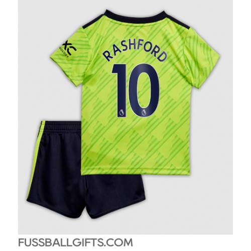 Manchester United Marcus Rashford #10 Fußballbekleidung 3rd trikot Kinder 2022-23 Kurzarm (+ kurze hosen)